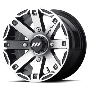 MSA Offroad Wheels – M27 RAGE – Black – 12″x7″ -47mm – Summer Wheels – M27-12710